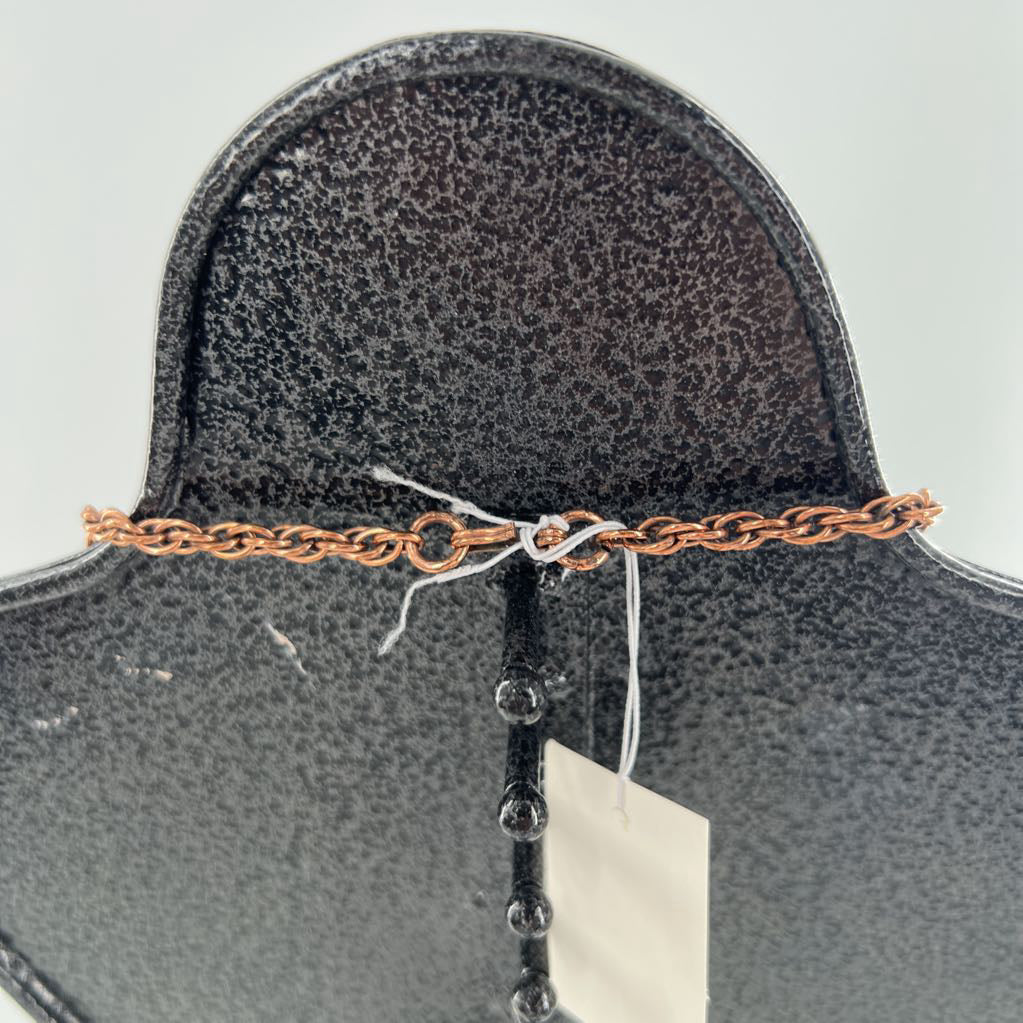 copper pendant statement necklace
