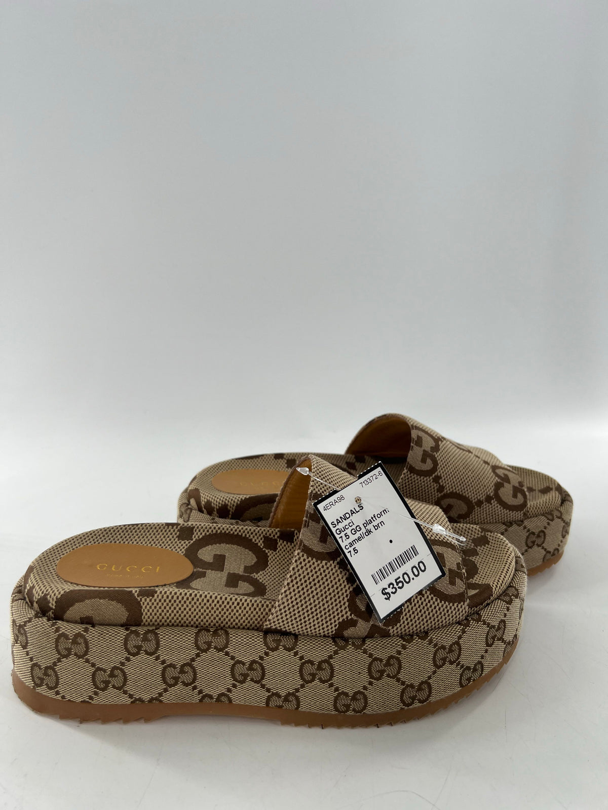 7.5 GG platform slide sandals
