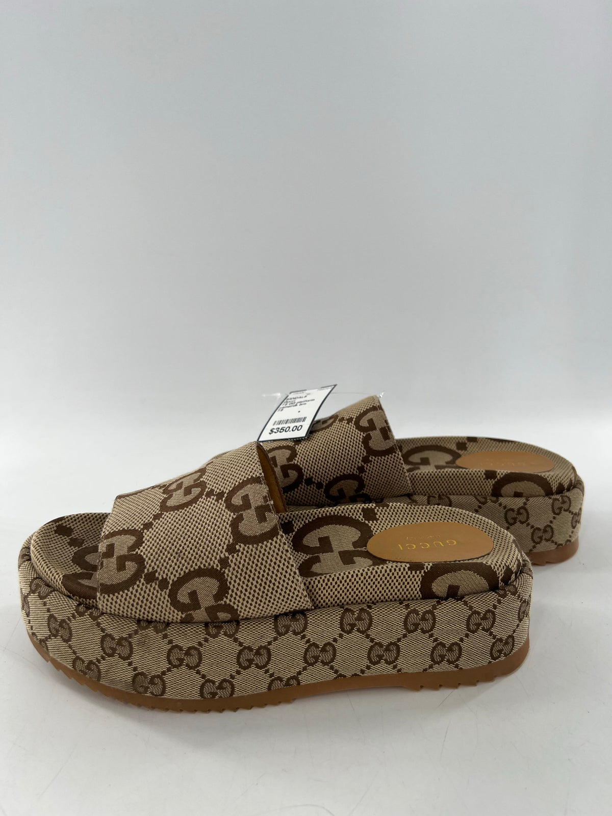 7.5 GG platform slide sandals