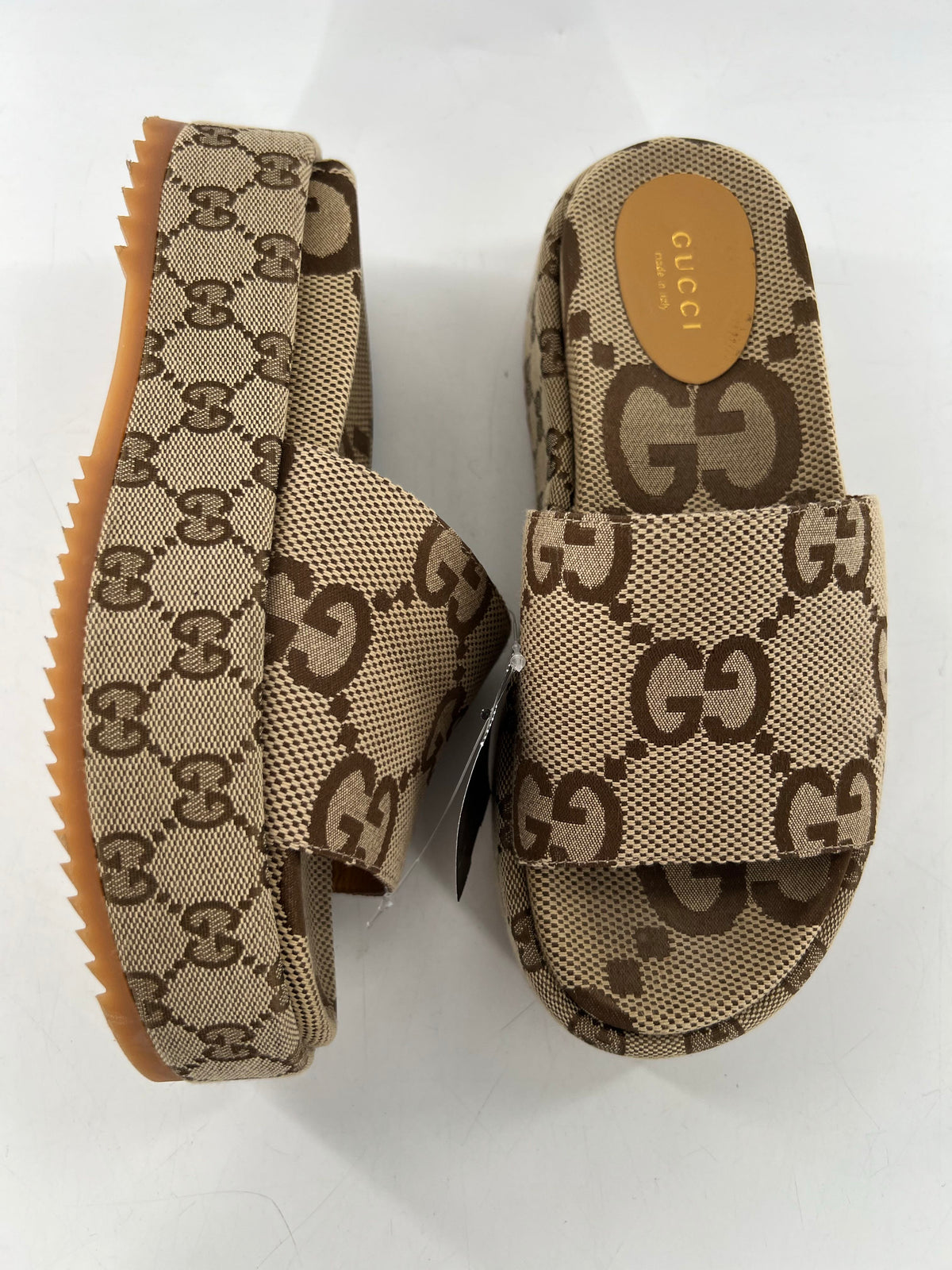 7.5 GG platform slide sandals