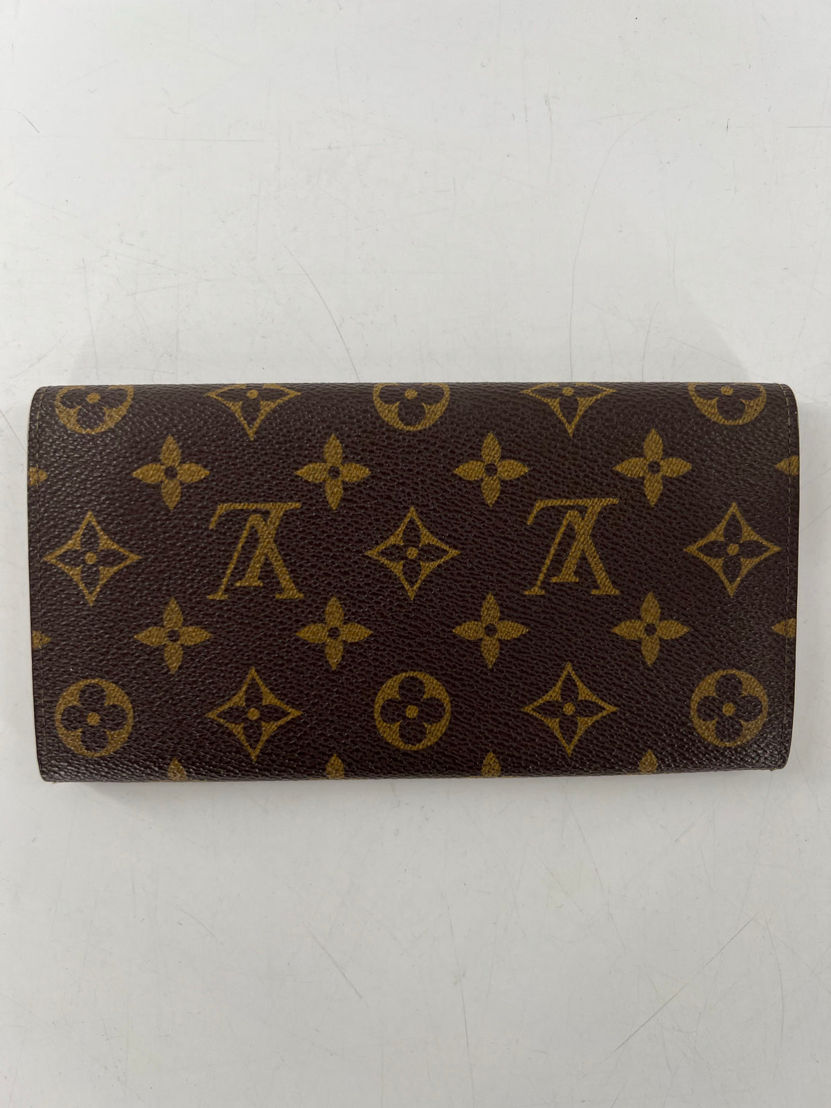 monogram long wallet