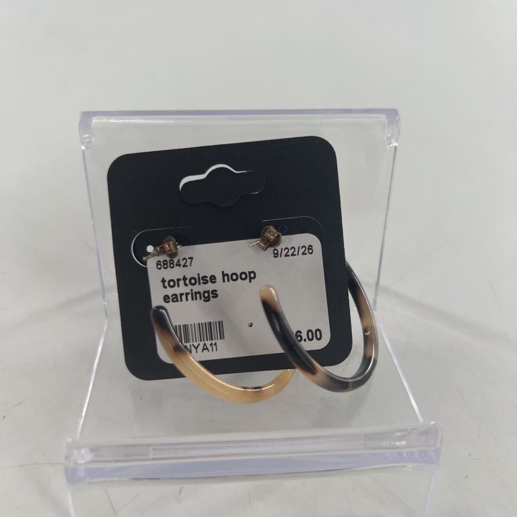 tortoise hoop earrings