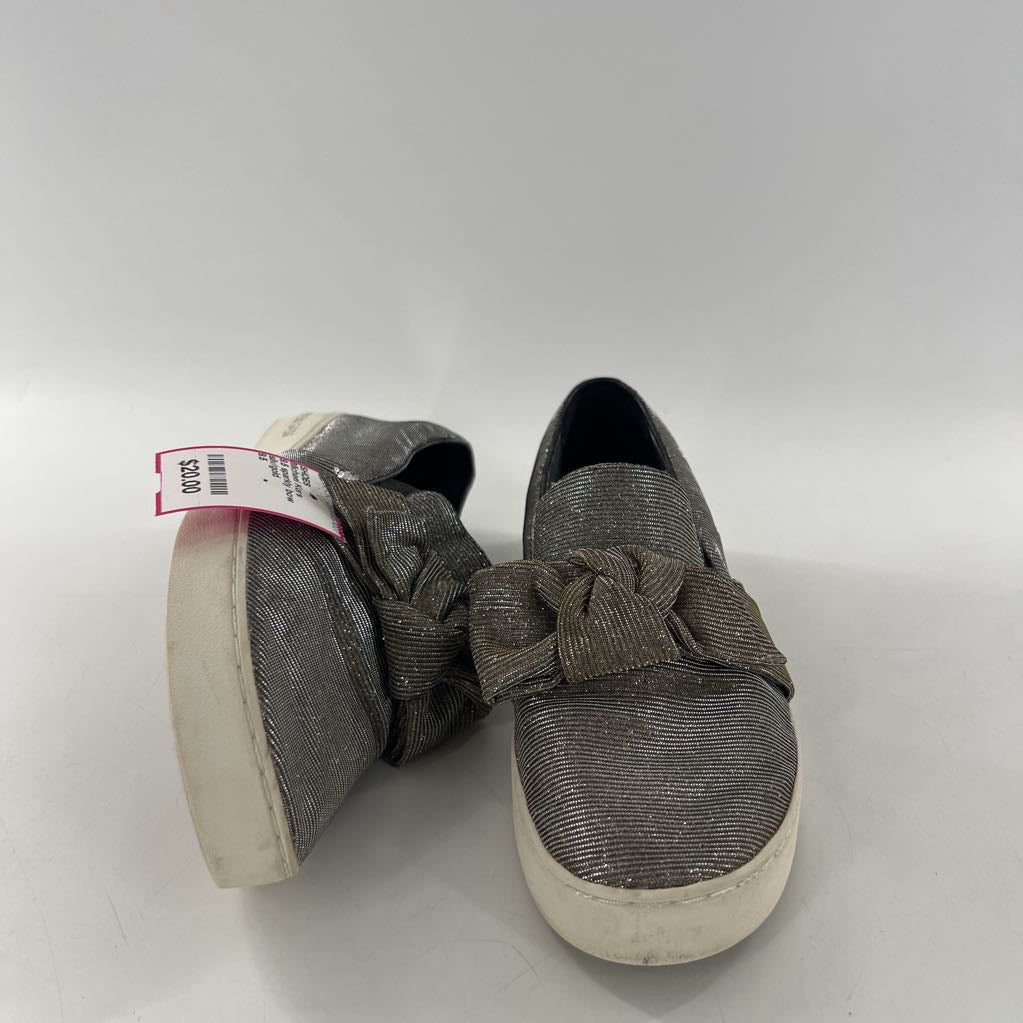 9.5 sparkly bow slip-on sneaker