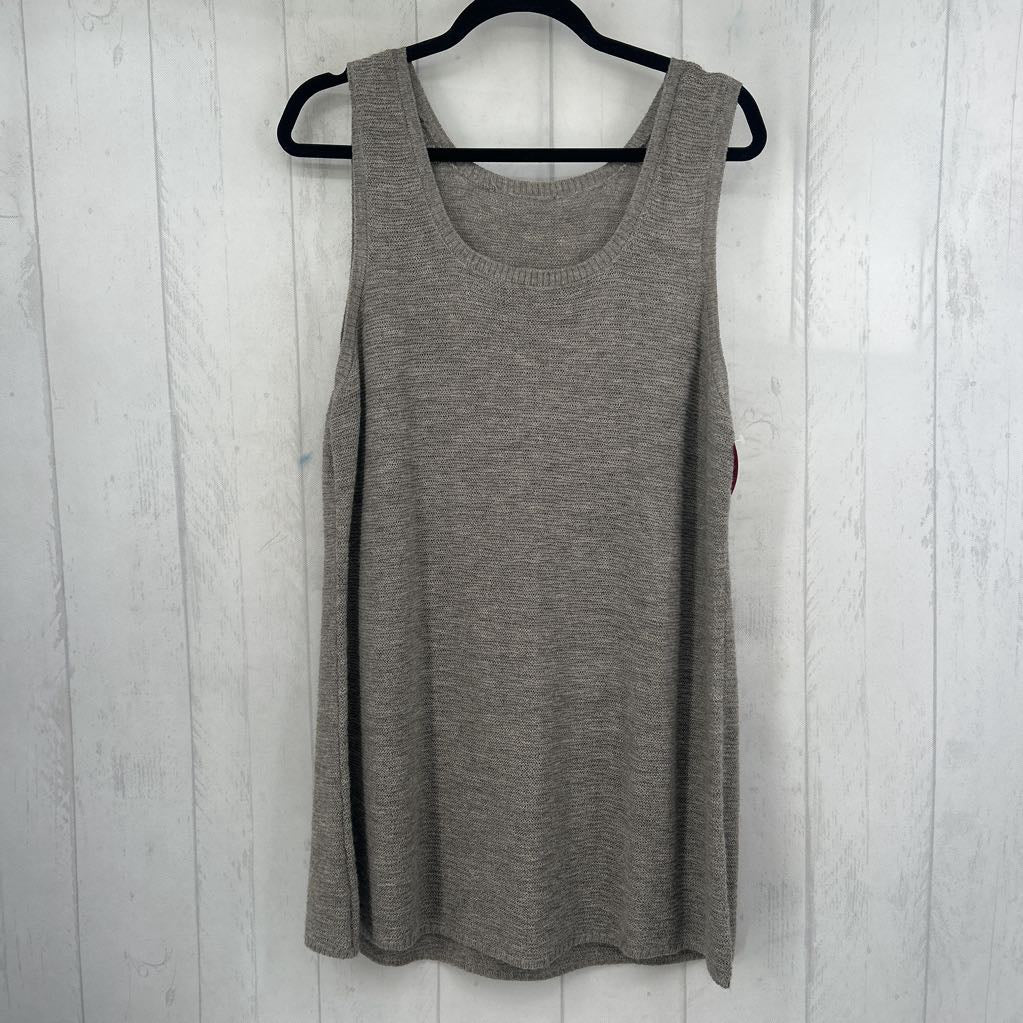 1X/2X knit tunic tank