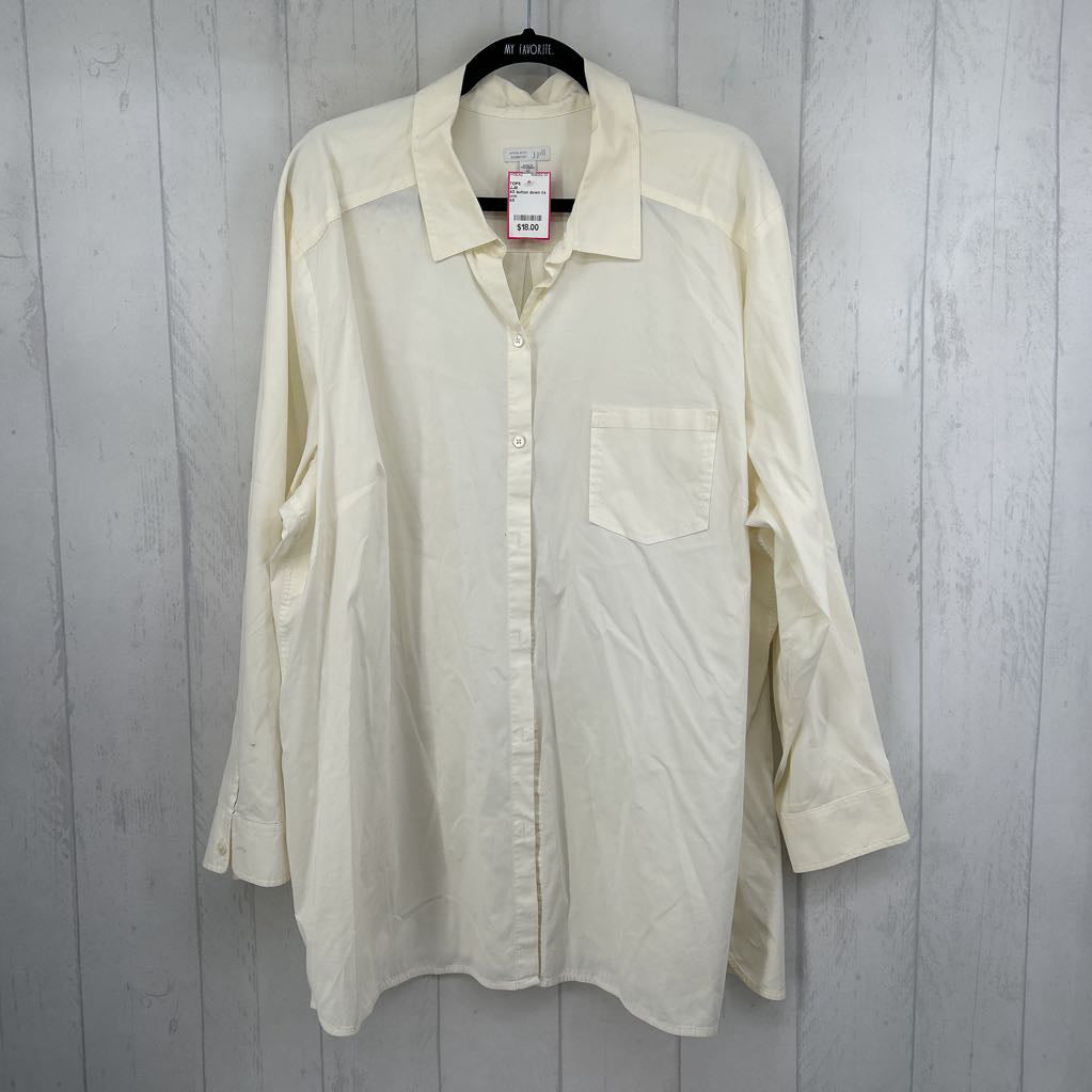 4X button down l/s top