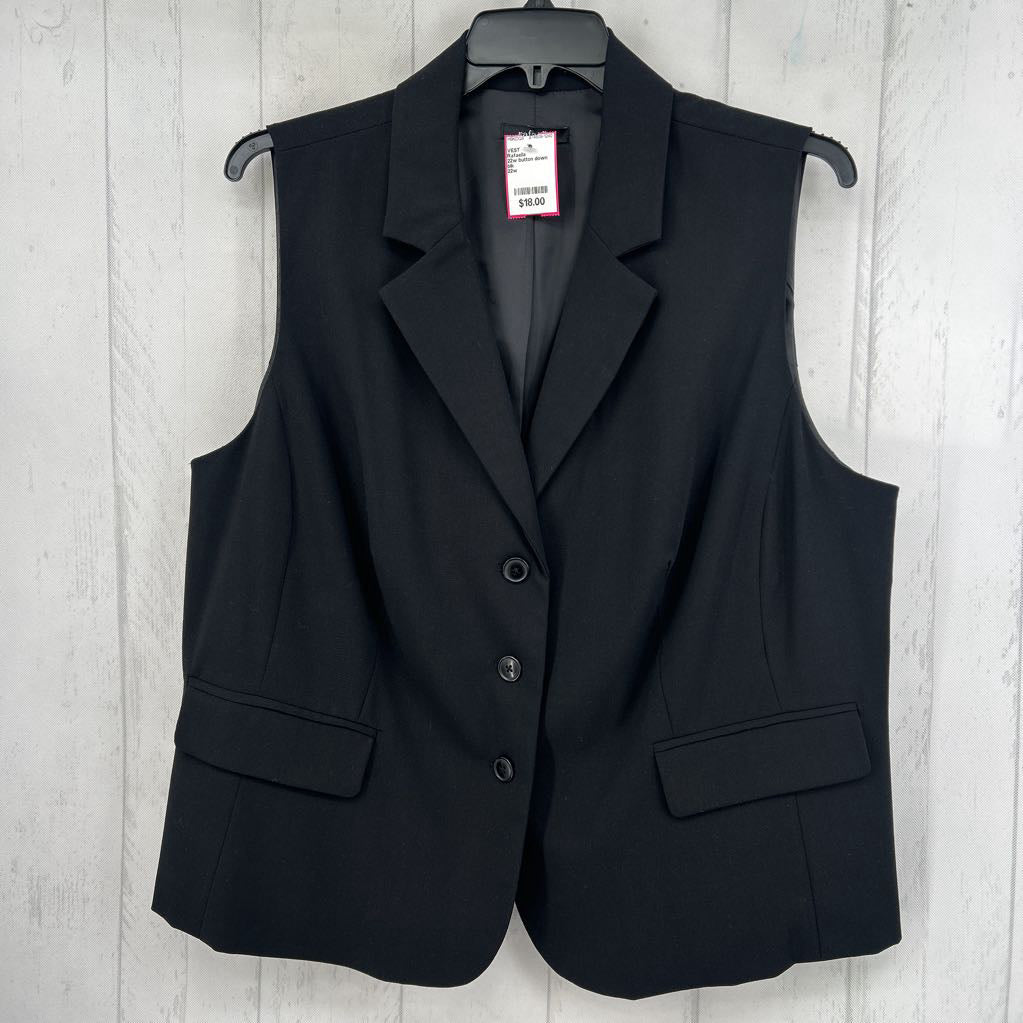 22w button down vest