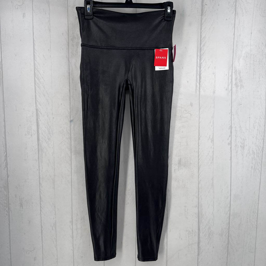 L faux leather leggings