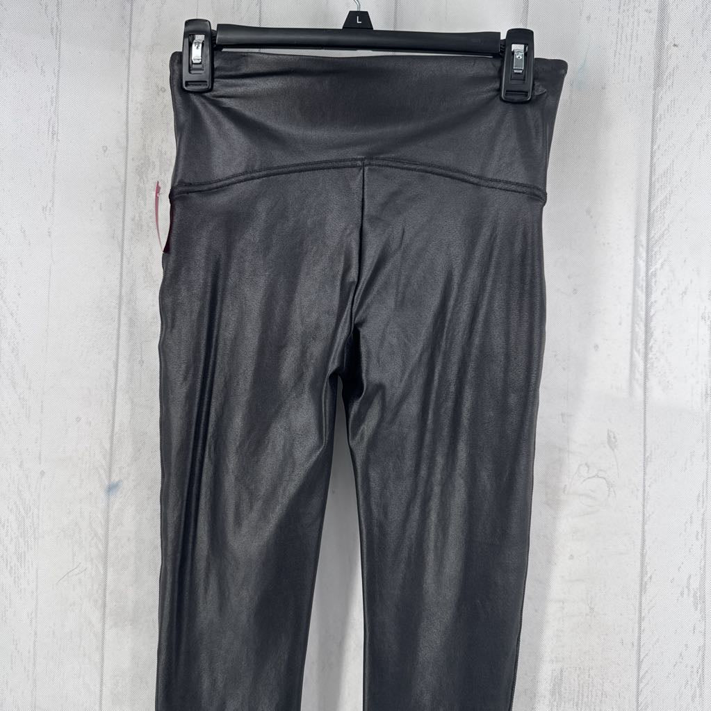 L faux leather leggings