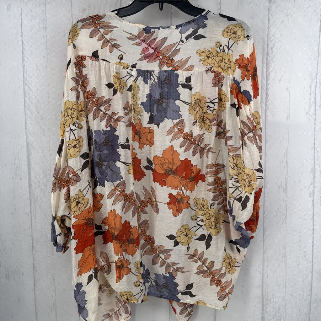 M flo print kimono