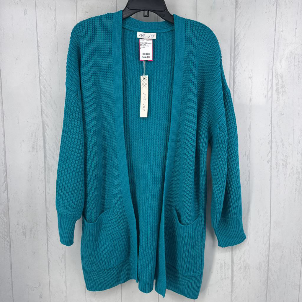 S drop shoulder cardi