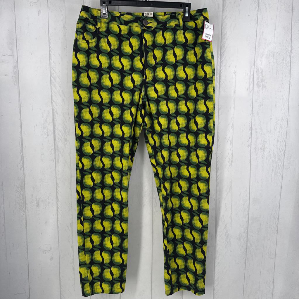 32 pear print jeans