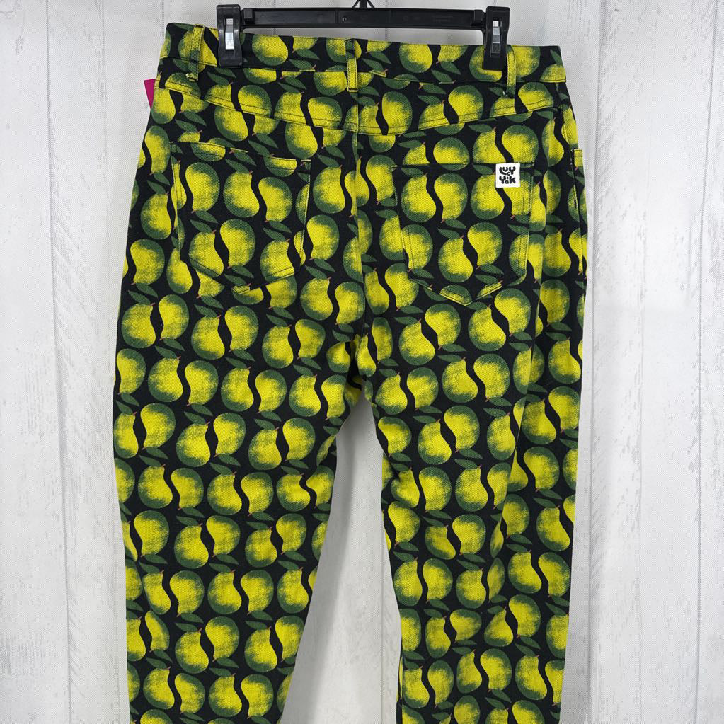 32 pear print jeans