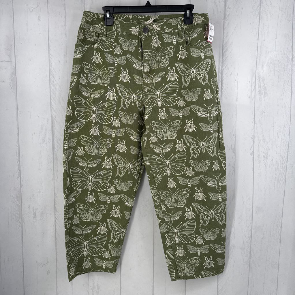 32 butterfly print jeans