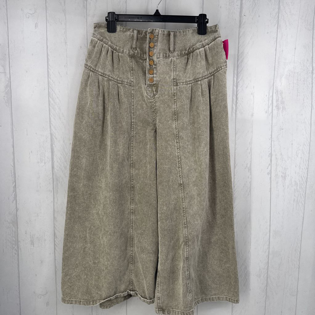 L denim gauchos