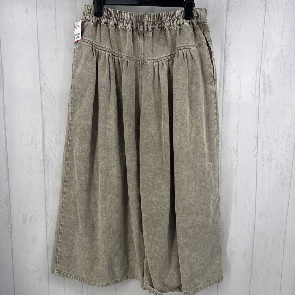 L denim gauchos