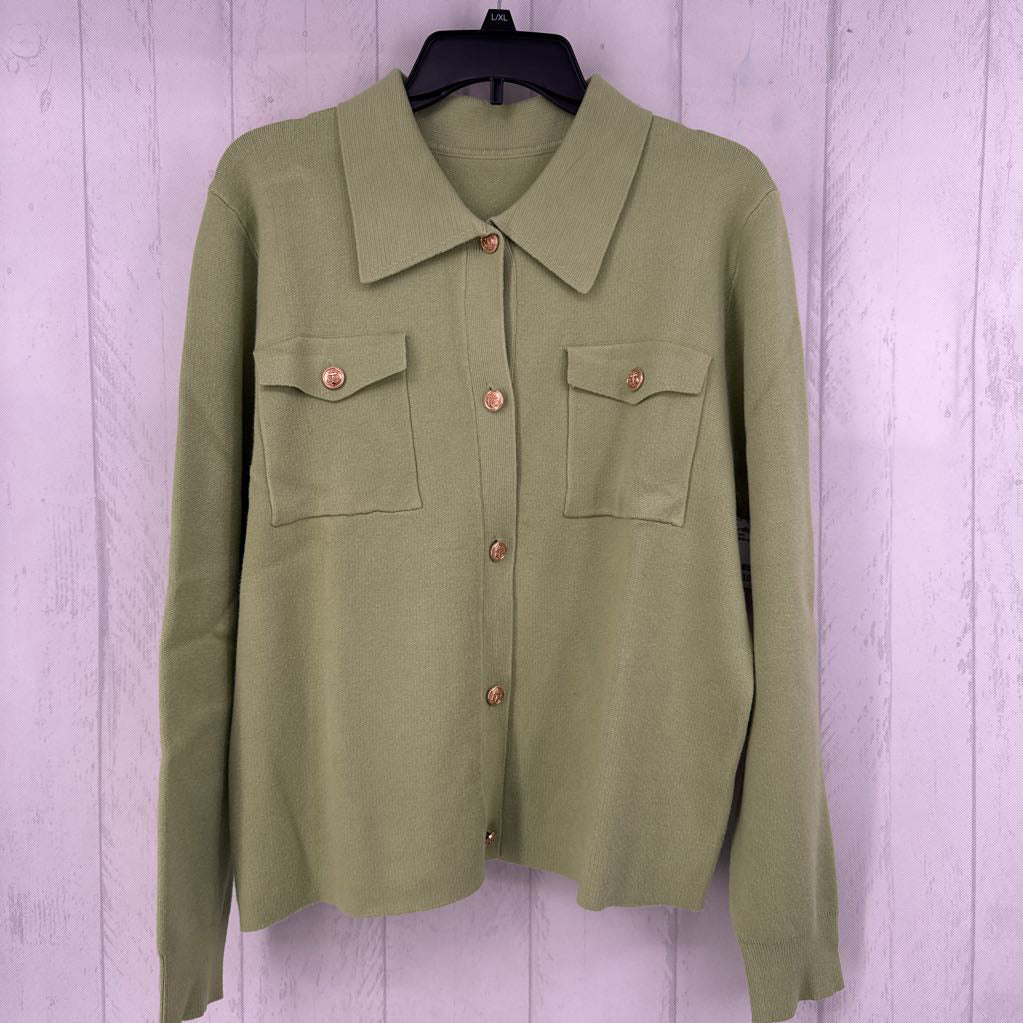 XL button down knit cardi