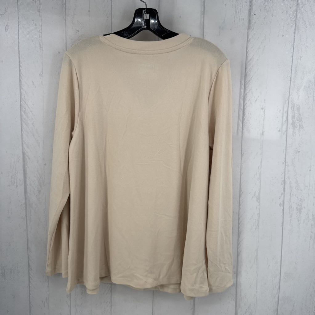 M v-neck l/s tee