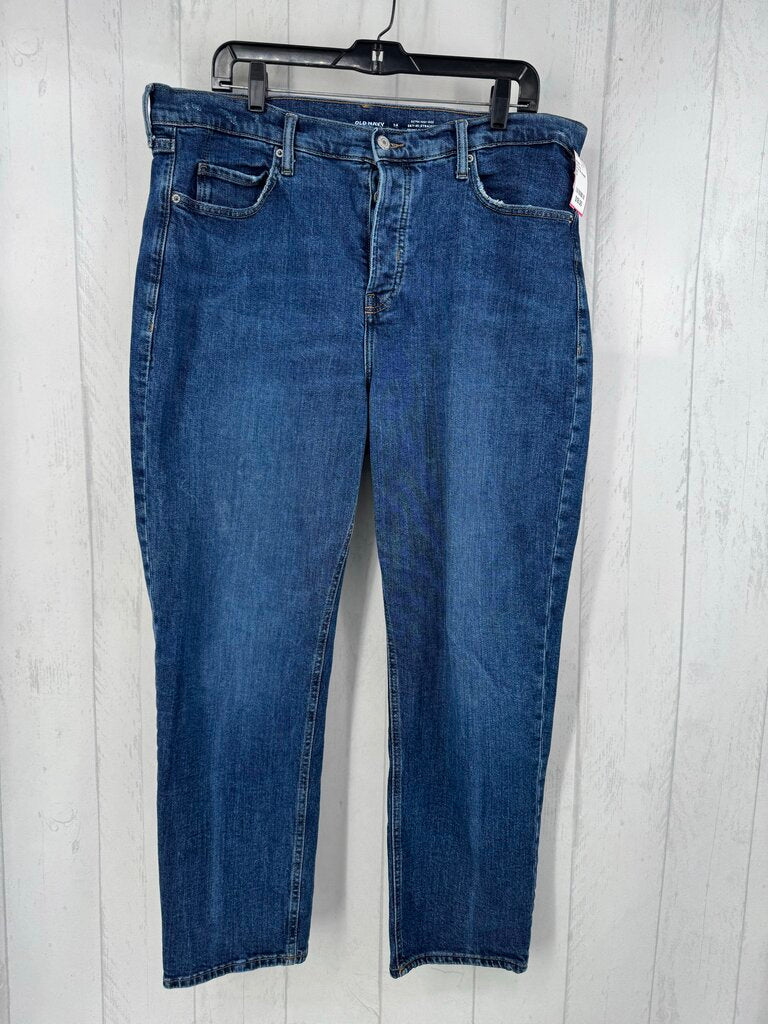 14 hi-rise straight leg jean