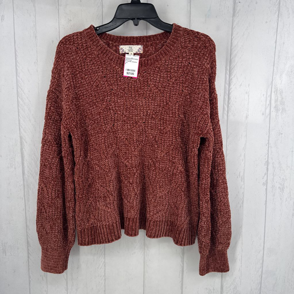 M chenille sweater