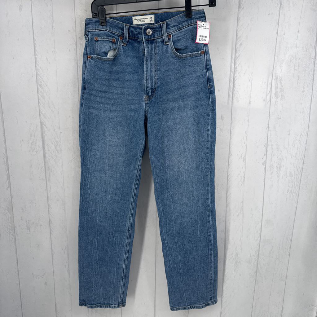 2 hi-rise straigh tleg jean
