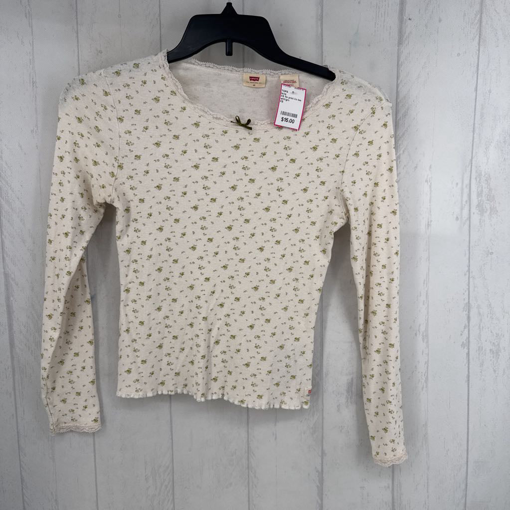 XS flo print l/s tee