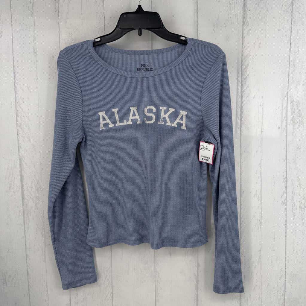 L waffle knit l/s tee-alaska