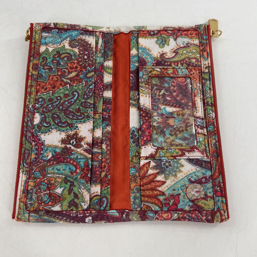 paisley bi-fold wallet
