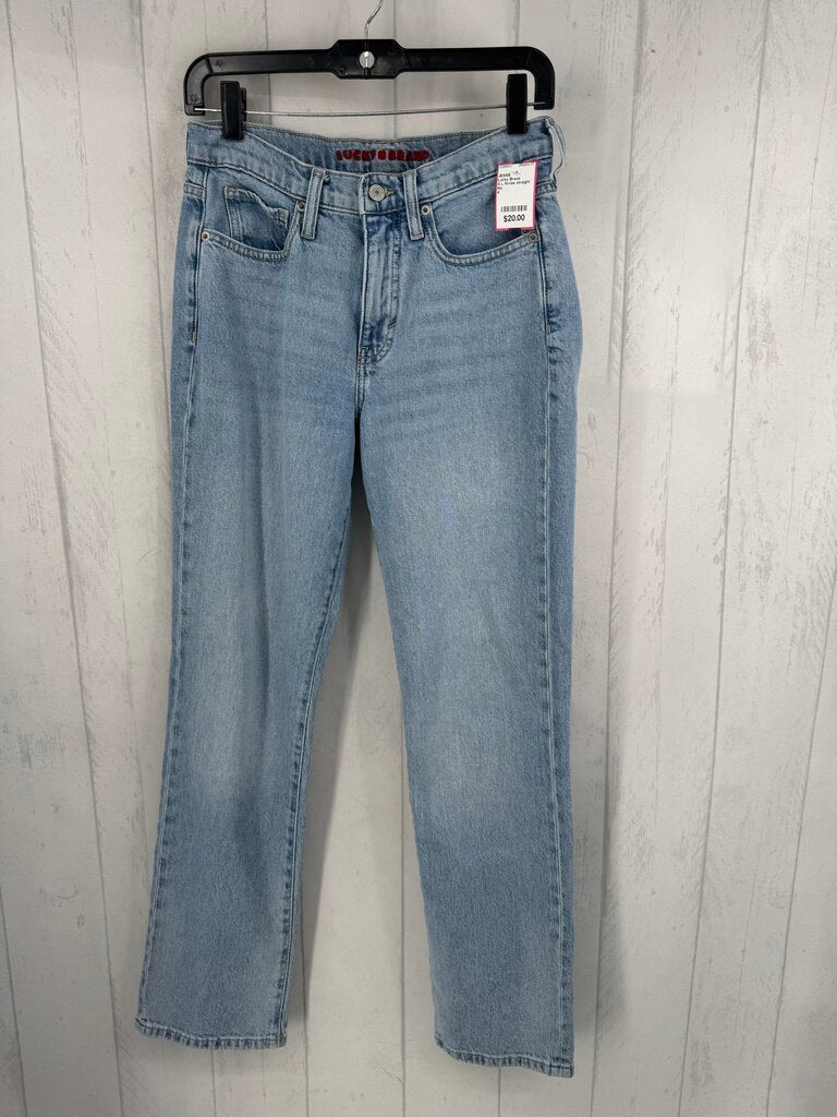 4 L hi-rise straight leg jean