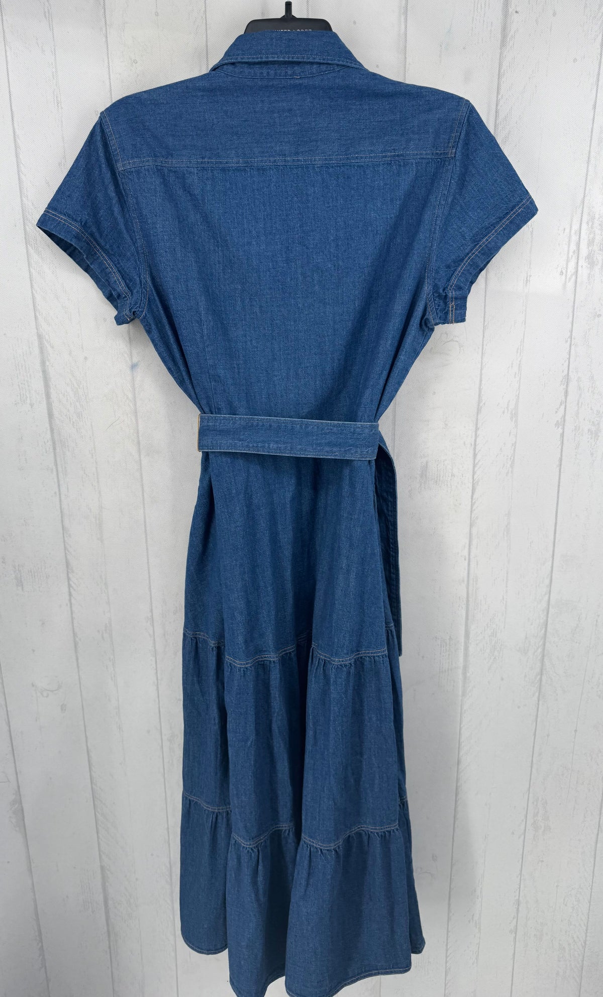 14 denim button down s/s dress