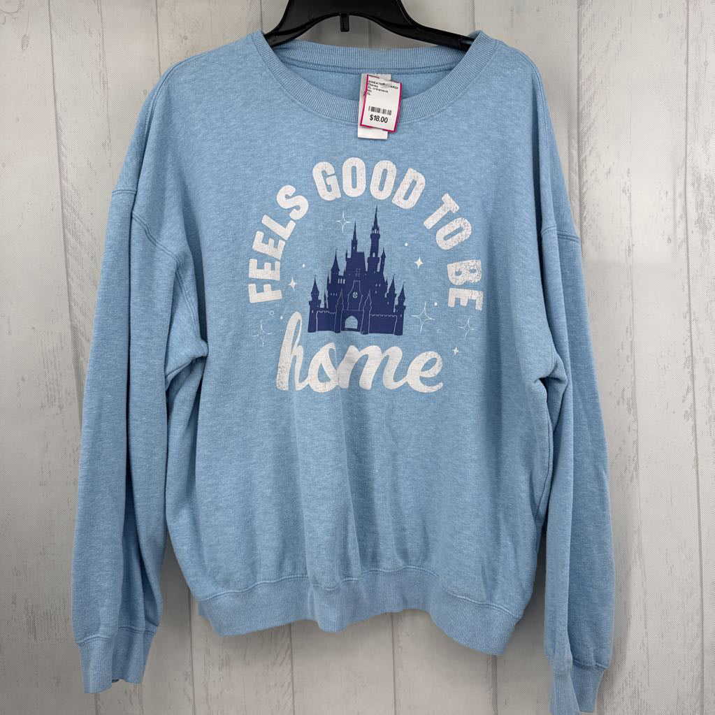 XL crewneck sweatshirt-feels good to be home
