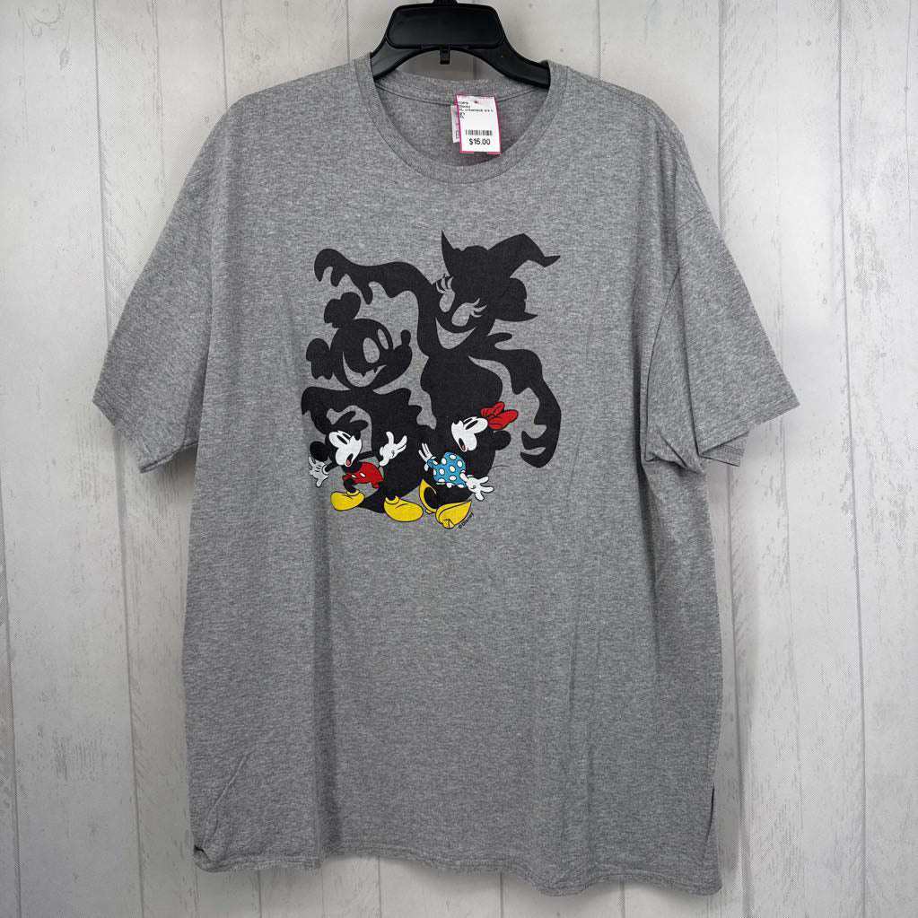 XL crewneck s/s t-shirt-mickey & minnie shadows