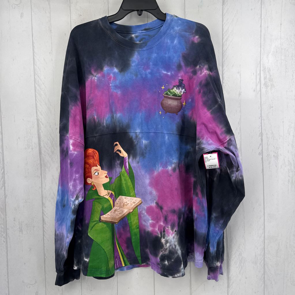 XL tie-dye hocus pocus l/s tee