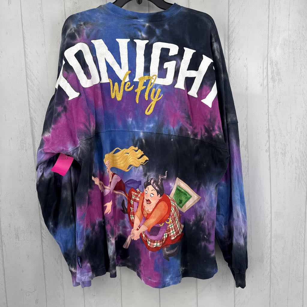XL tie-dye hocus pocus l/s tee