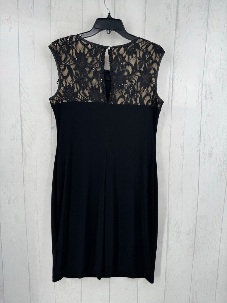 R78 12 lace accent slvls dress