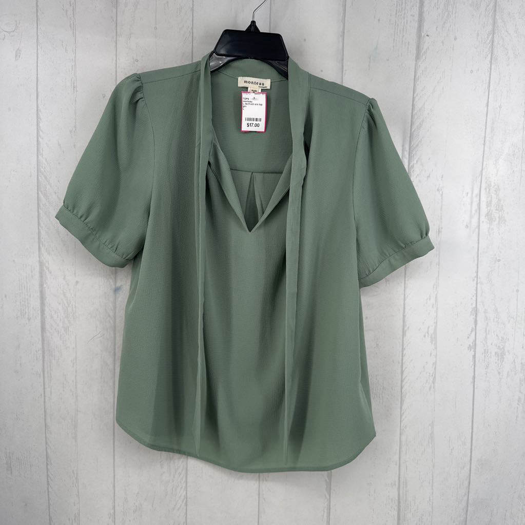 L tie-front s/s top