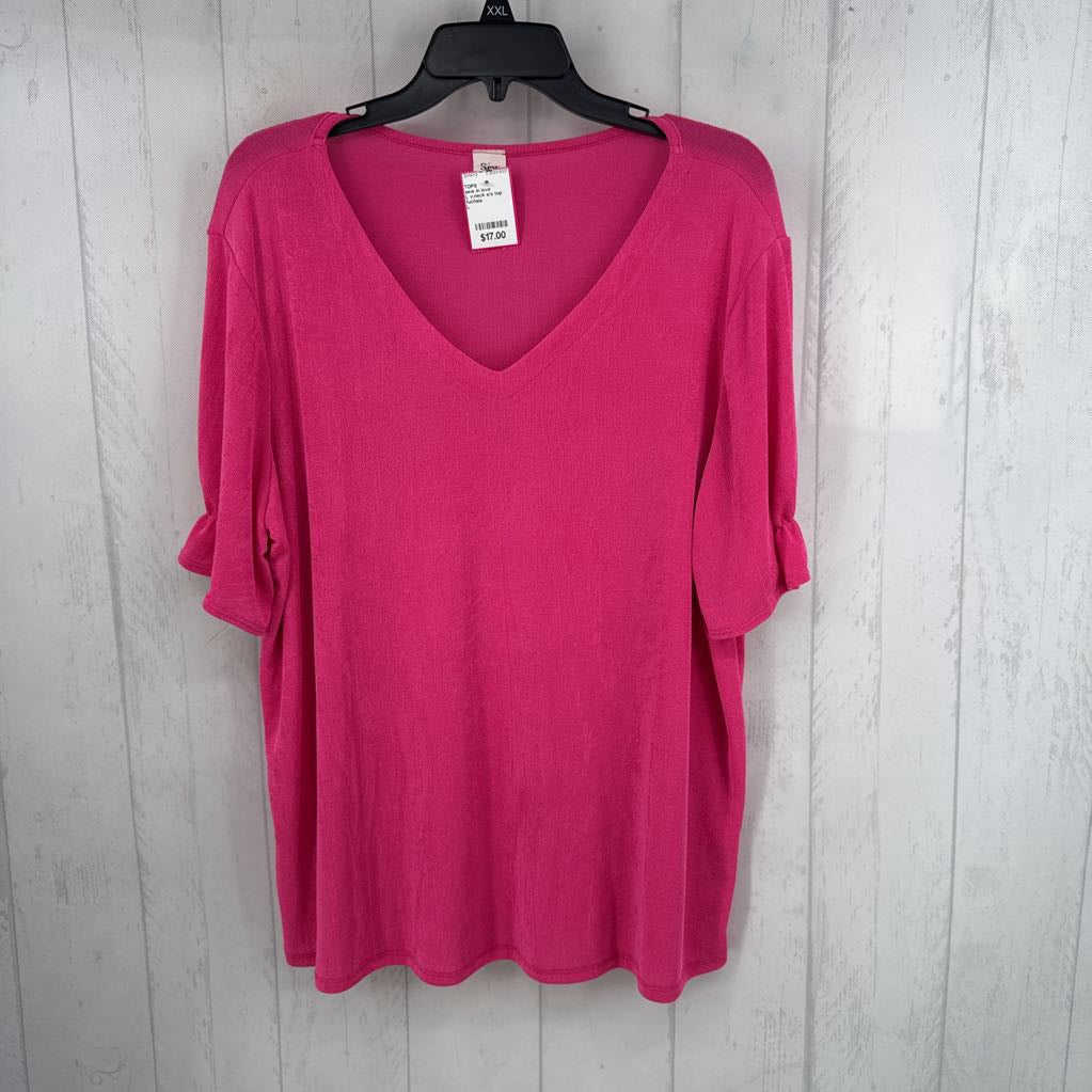 L v-neck s/s top