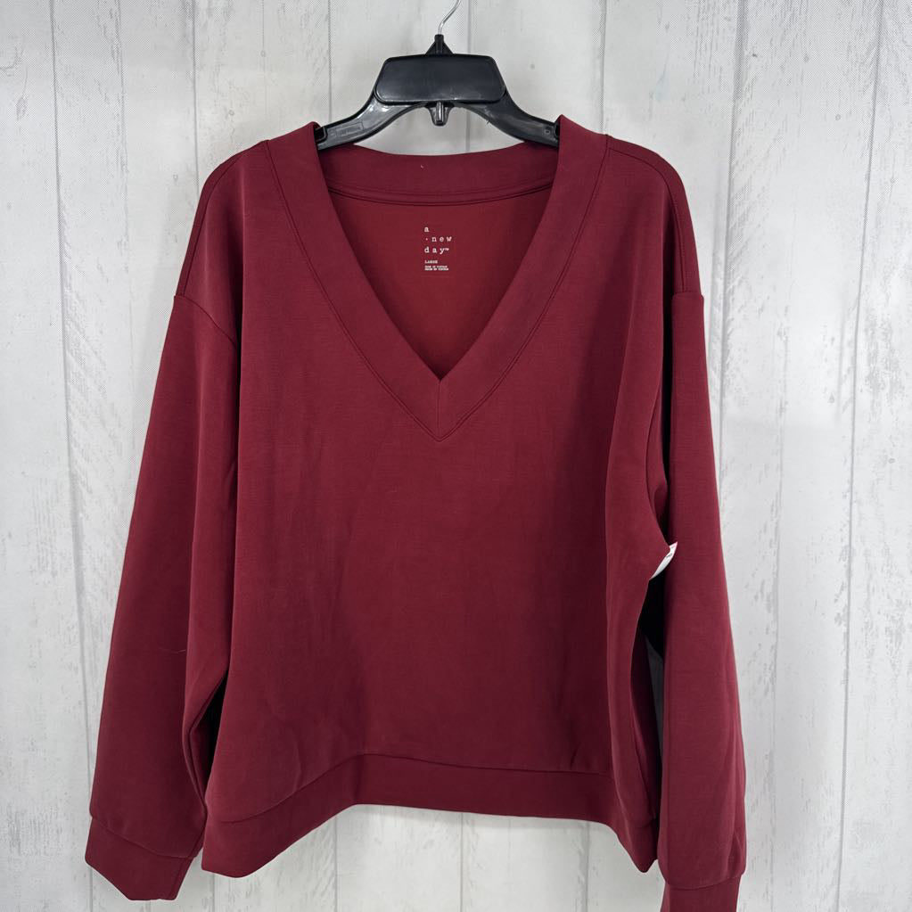 L v-neck sweatshirt