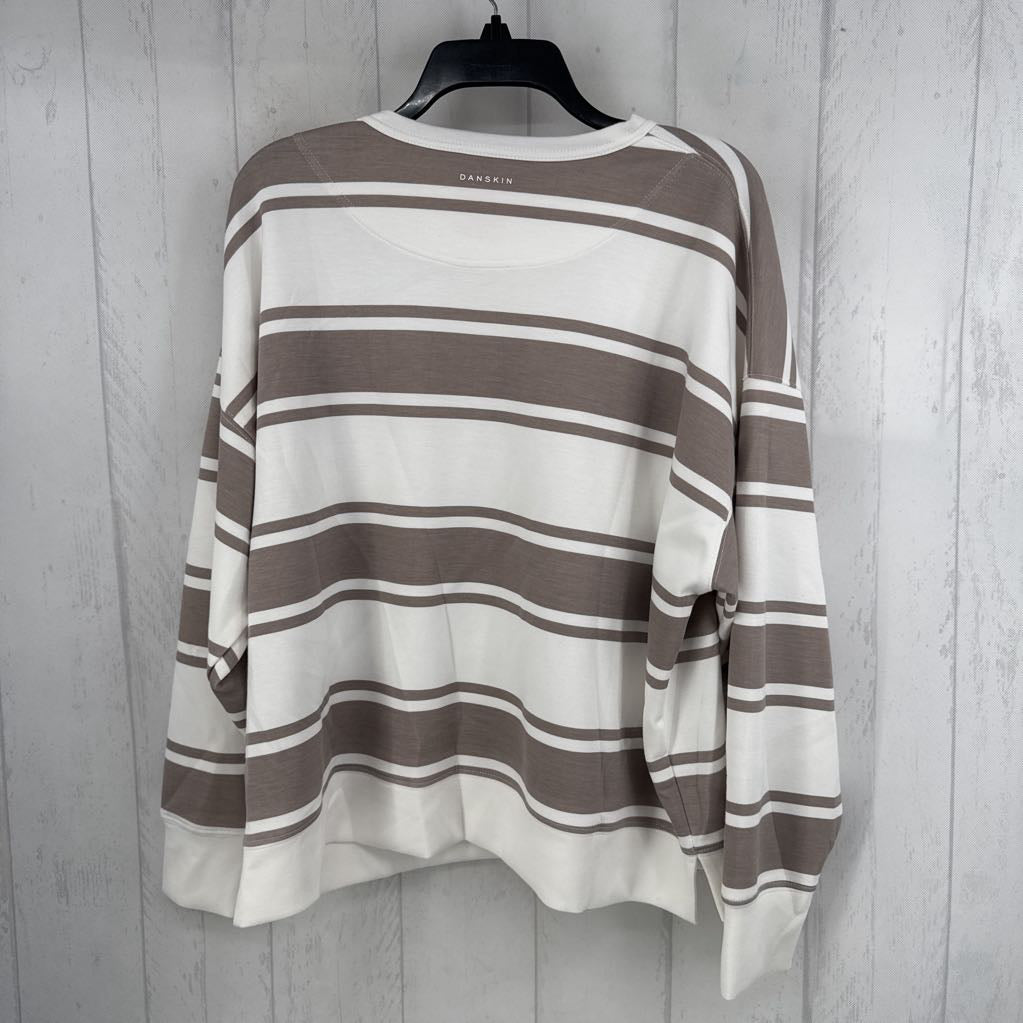 L striped sweatshirt