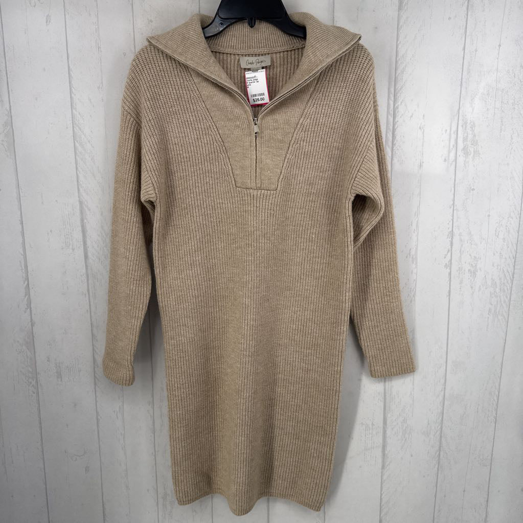 M quarter zip sweater dress