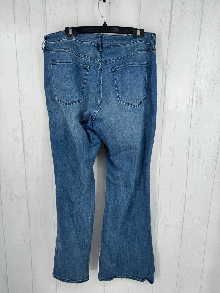 14 hi-rise flare leg jeans