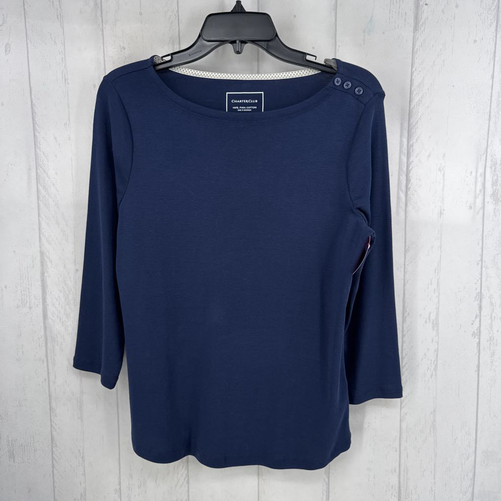 M boatneck 3/4 slv top
