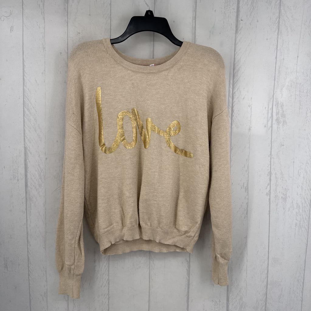 L graphic sweater-love