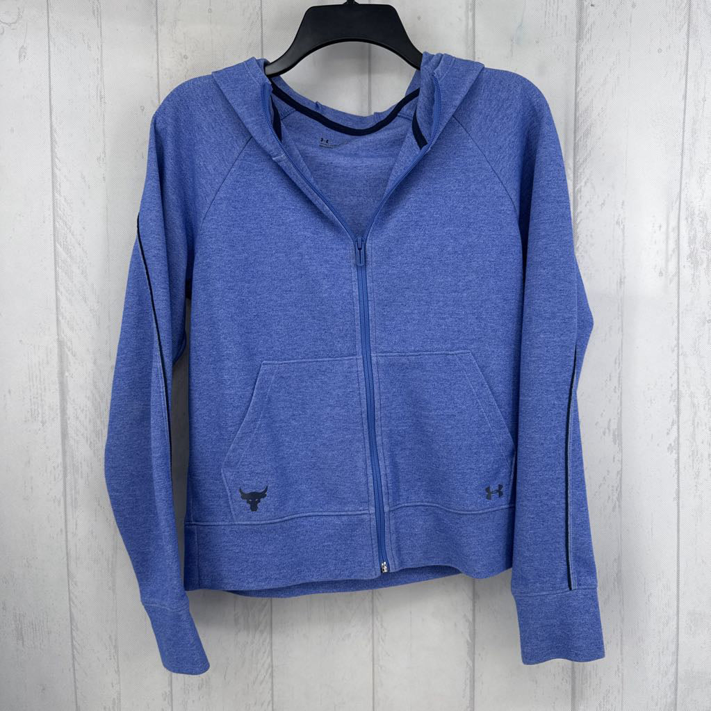 S marled zip-up hoodie
