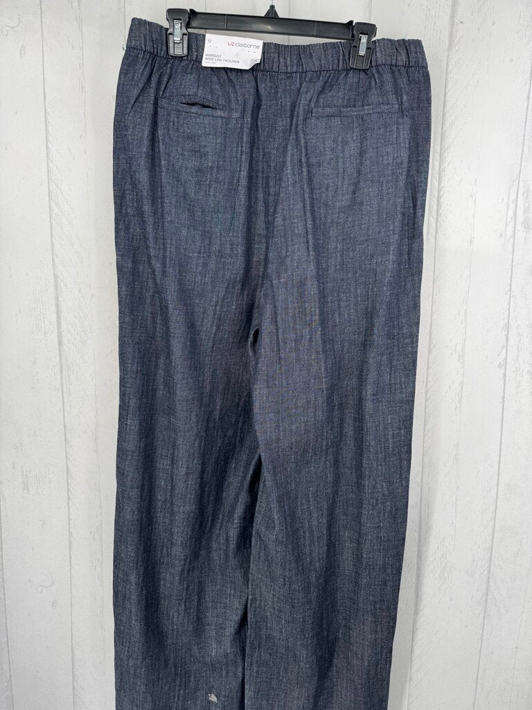R54 12 wide leg chambray trouser