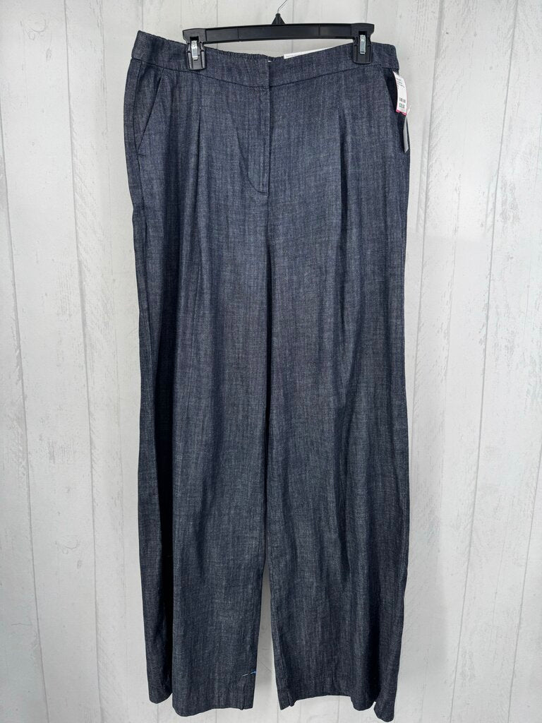 R54 12 wide leg chambray trouser