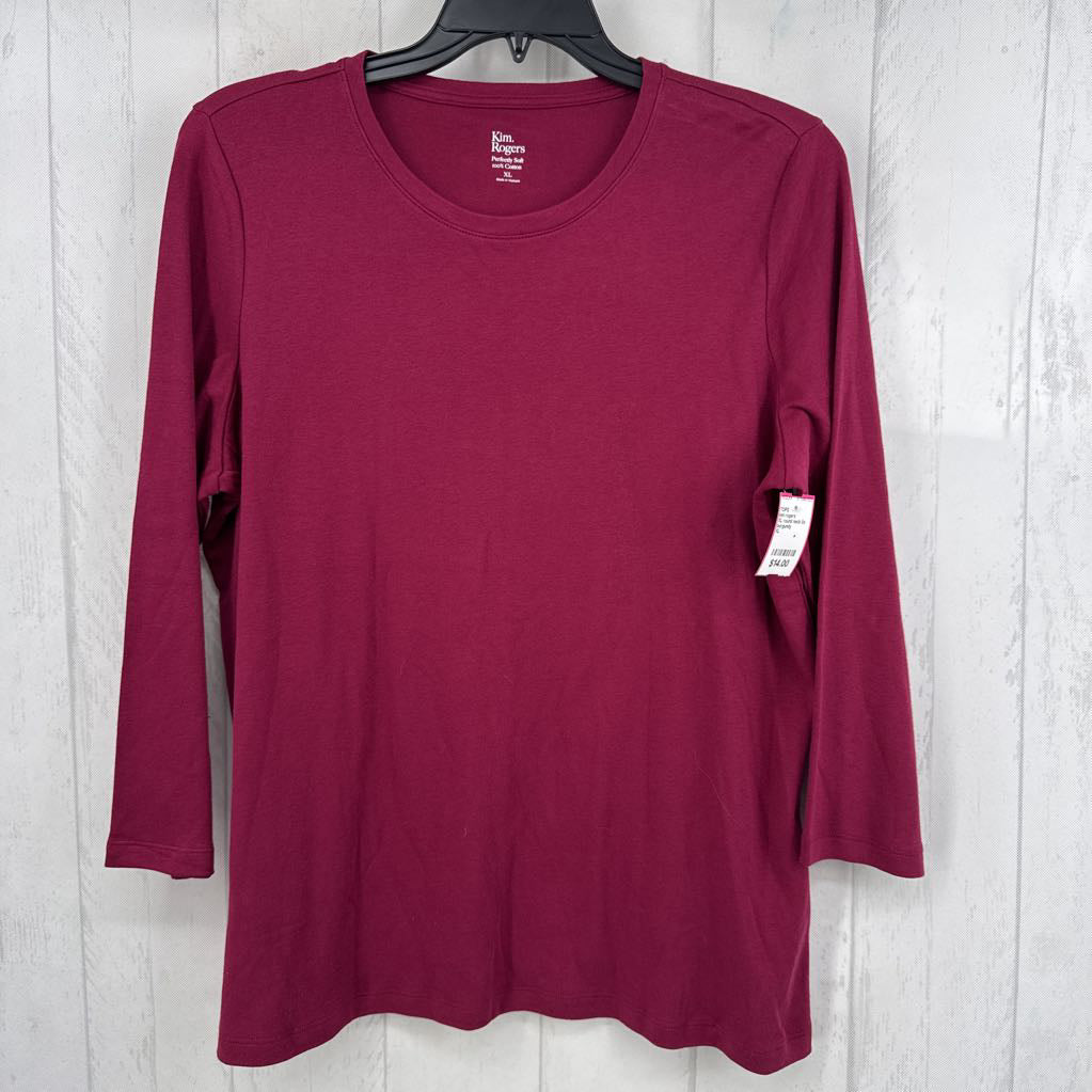 XL round neck l/s tee
