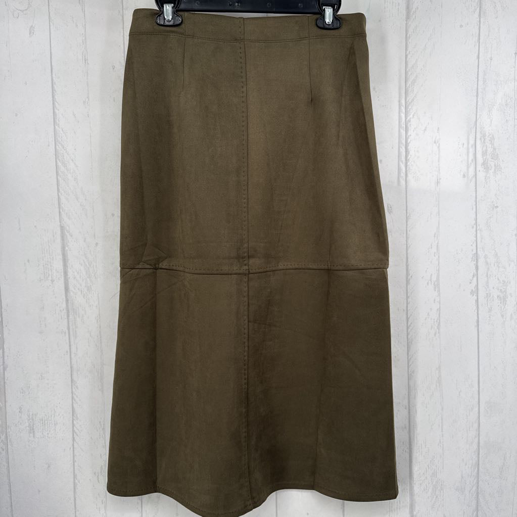 M faux suede skirt