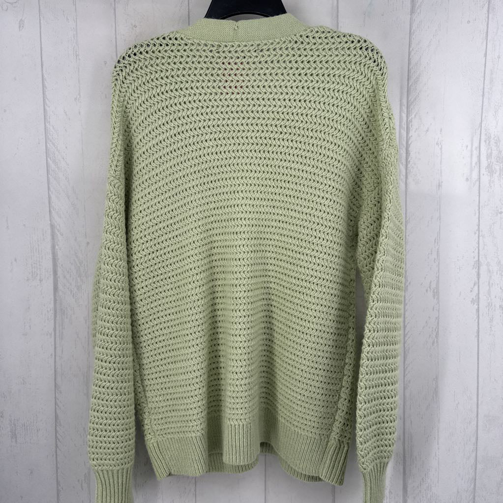 M crochet button down cardi