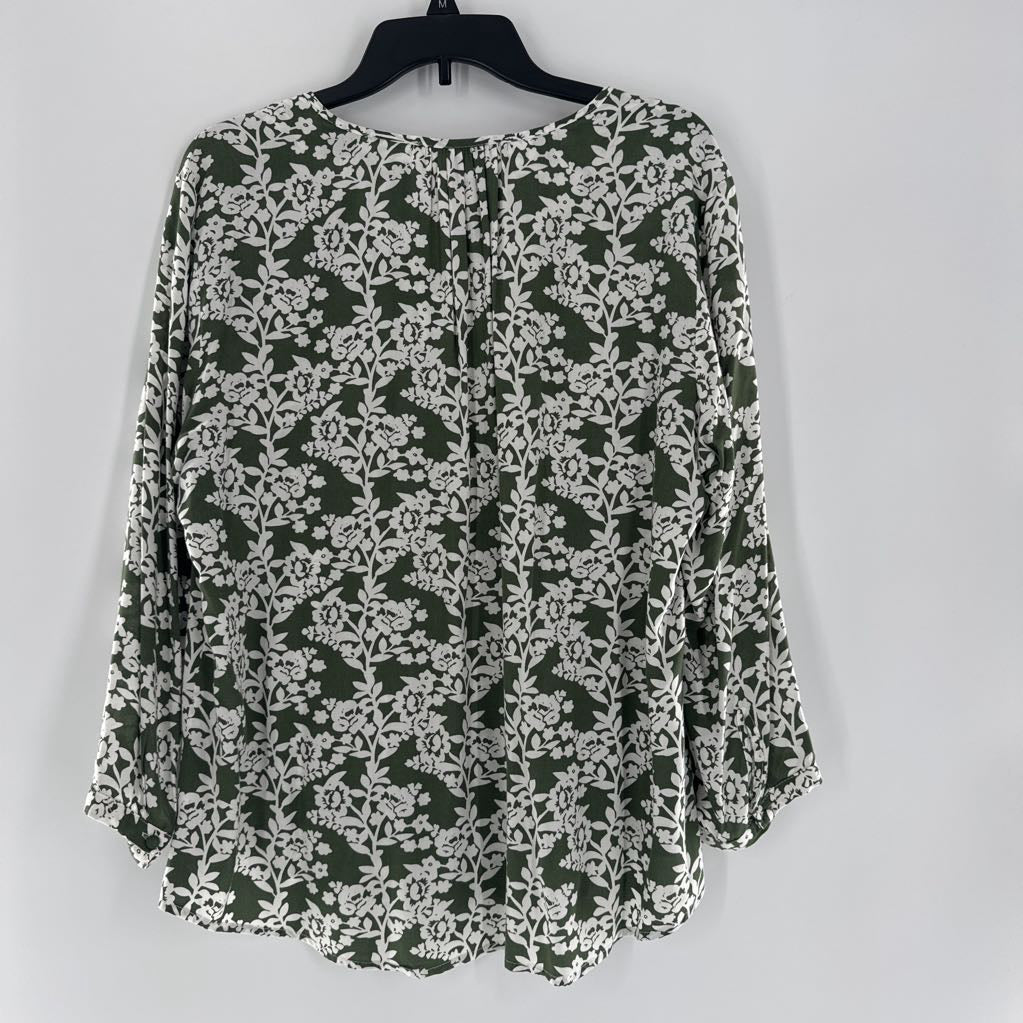 L flo print l/s top