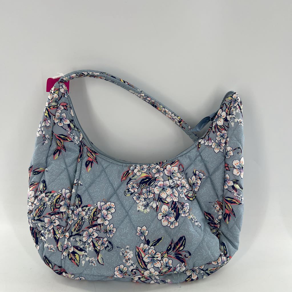 flo print quilted shoulder bag